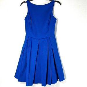 Polo Ralph Lauren Size 0 Royal Blue  Pleated Skirt w/ Pockets Sleeveless Dress